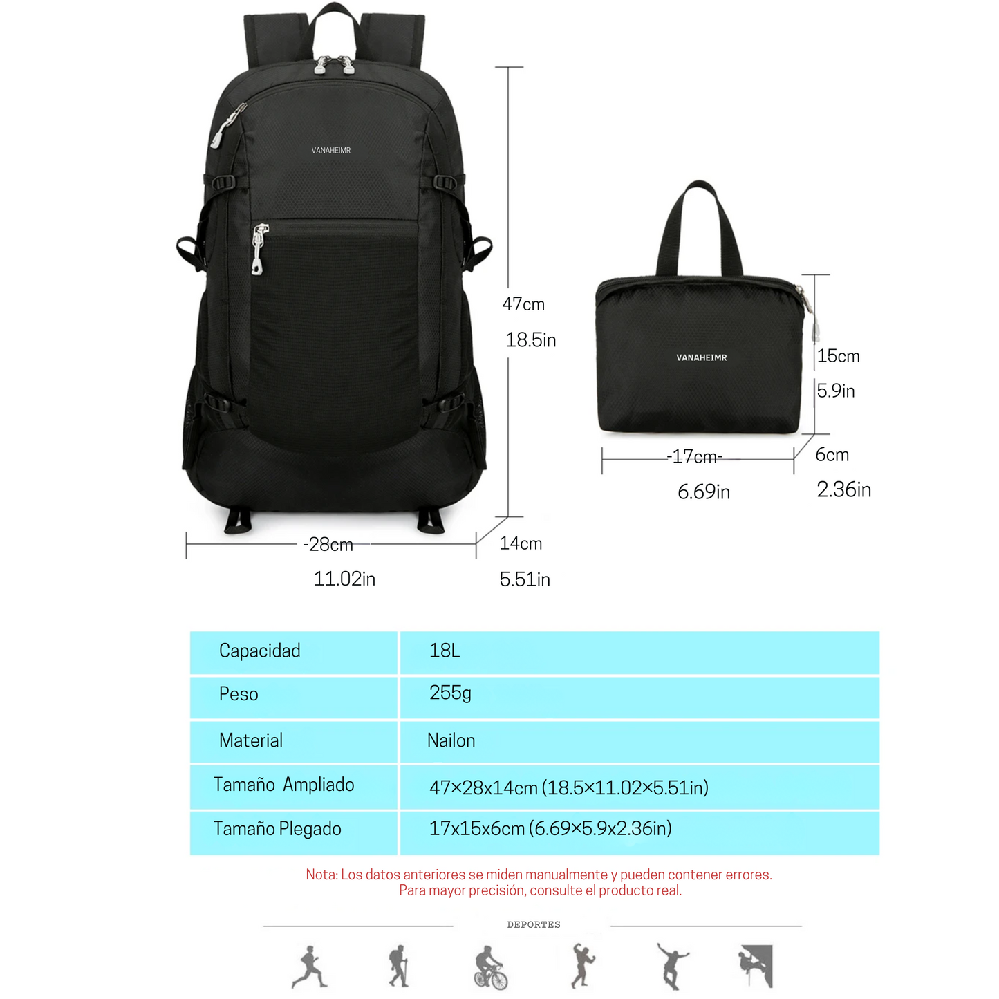 Mochila Plegable
